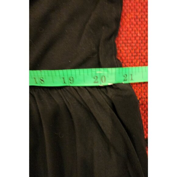 Black Flowy Long-Sleeve Babydoll Top XXL 100% Cotton Womens Boho Style With Scoo - Picture 11 of 16